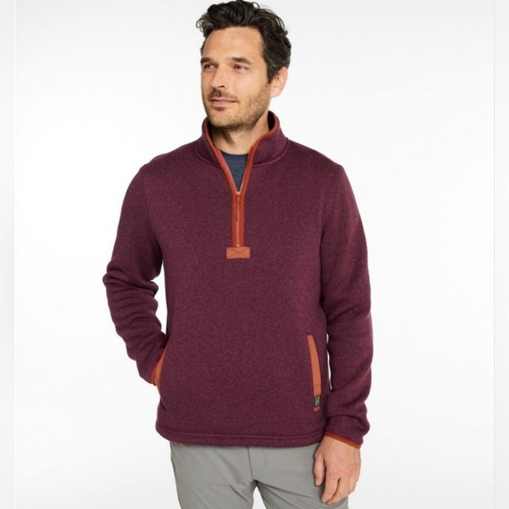 L.L. Bean Bean's Sweater Fleece Half-Zip Pullover Size M
